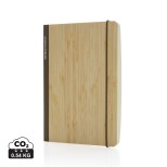Zápisník Scribe A5 s měkkým bambusovým obalem - hnědá