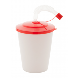 Chico uzavíratelný plastový pohárek - červená