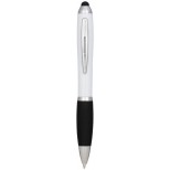 Barevné kuličkové pero a stylus Nash s černým úchopem