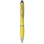 Barevné kuličkové pero a stylus Nash s barevným úchopem