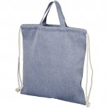 Pheebs šňůrkový batoh z recyklované bavlny 150 g/m².