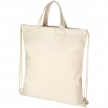 Pheebs šňůrkový batoh z recyklované bavlny 210 g/m²