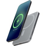 Přenosná nabíječka Avis 5000 mAh RCS z recyklovaného hliníku s magnetickým připojením