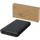 Adhil powerbanka z recyklovaného plastu s kapacitou 10 000 mAh a výkonem 10 W se dvěma vestavěnými k