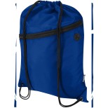Taška Oriole z materiálu RPET se stahovací šňůrkou a přední kapsou na zip, objem 5 l