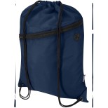 Taška Oriole z materiálu RPET se stahovací šňůrkou a přední kapsou na zip, objem 5 l
