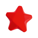 Ease antistresová hvězda - červená