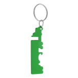 Peterby přívěšek na klíče s otvírákem - zelená