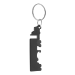 Peterby přívěšek na klíče s otvírákem - černá