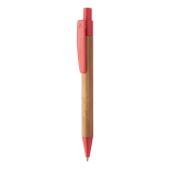 Boothic bambusové kuličkové pero - červená