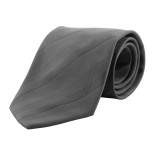 Stripes kravata - tmavě šedá