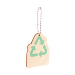 EcoRing přívěšek na klíče, recyklování - přírodní