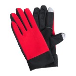 Vanzox dotykové sportovní rukavice - červená