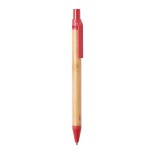 Roak bambusové kuličkové pero - červená