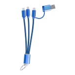 Frecles USB nabíjecí kabel s přívěškem na klíče - modrá