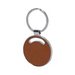 Behok přívěšek na klíče, kruh - hnědá