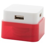 Dix USB rozbočovač - červená