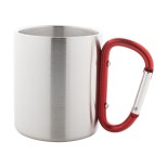 Cadisha hrnek z nerez oceli - červená