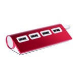 Wudge USB hub - červená