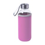 Ganga skleněná láhev - růžová