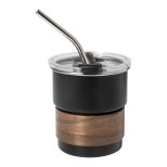 Waffee RSS cestovní hrnek - černá