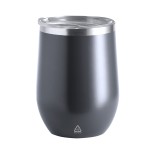 Rebby termo hrnek - tmavě šedá