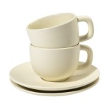 Caturra Plus sada šálků na cappuccino - přírodní