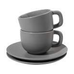 Caturra Plus sada šálků na cappuccino - šedá