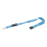 Revent Plus RPET lanyard - světle modrá
