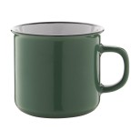 Woodstock retro hrnek - tmavě zelená