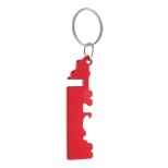 Peterby přívěšek na klíče s otvírákem - červená
