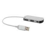 Raluhub USB hub - stříbrná