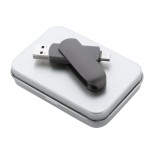 Gigax OTG USB flash disk - tmavě šedá