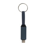 Keycab přívěsek na klíče 60W kabel USB-C - tmavě modrá