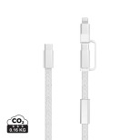 Rychlonabíjecí kabel Arc 2 v 1 z RCS 60W 120 cm - šedá