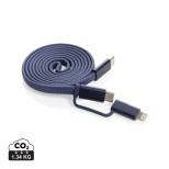 Ultra tenký magnetický nabíjecí kabel 60W 2 v 1 - modrá
