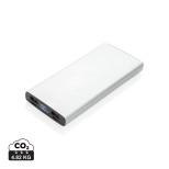 Hliníková 18W PD powerbanka 10 000 mAh - stříbrná