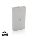 Bezdrátová powerbanka 5000 mAh 5W z RCS recykl. plastu - bílá