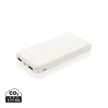 Kapesní powerbanka s vysokou hustotou baterie 10 000 mAh - bílá