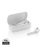 TWS bezdrátová sluchátka v nabíjecí krabičce Free Flow - bílá