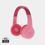 Dětská bezpečnostní bezdrátová sluchátka Motorola JR300 - růžová