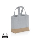 Nebarvená chladící taška Impact z 285g recykl. canvas AWARE™ - šedá