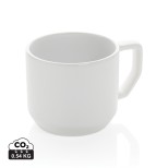 Moderní keramický hrnek 350ml - bílá, bílá