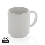 Stohovatelný keramický hrnek 180ml - bílá