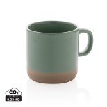 Glazovaný keramický hrnek 300ml - zelená