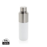 Lahev na vodu Fluid 600ml z RCS recyklované oceli - bílá