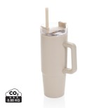 Termohrnek s madlem Tana 750ml z RCS recykl. plastu - béžová