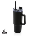 Termohrnek s madlem Tana 750ml z RCS recykl. plastu - černá