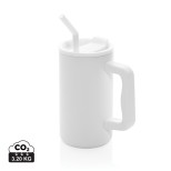 Hrnek Cube 800 ml z recykl. oceli s certifikací RCS - bílá