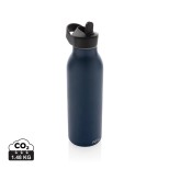 Flip-top lahev na vodu Avira Ara 500ml z RCS recykl. oceli - námořní modř